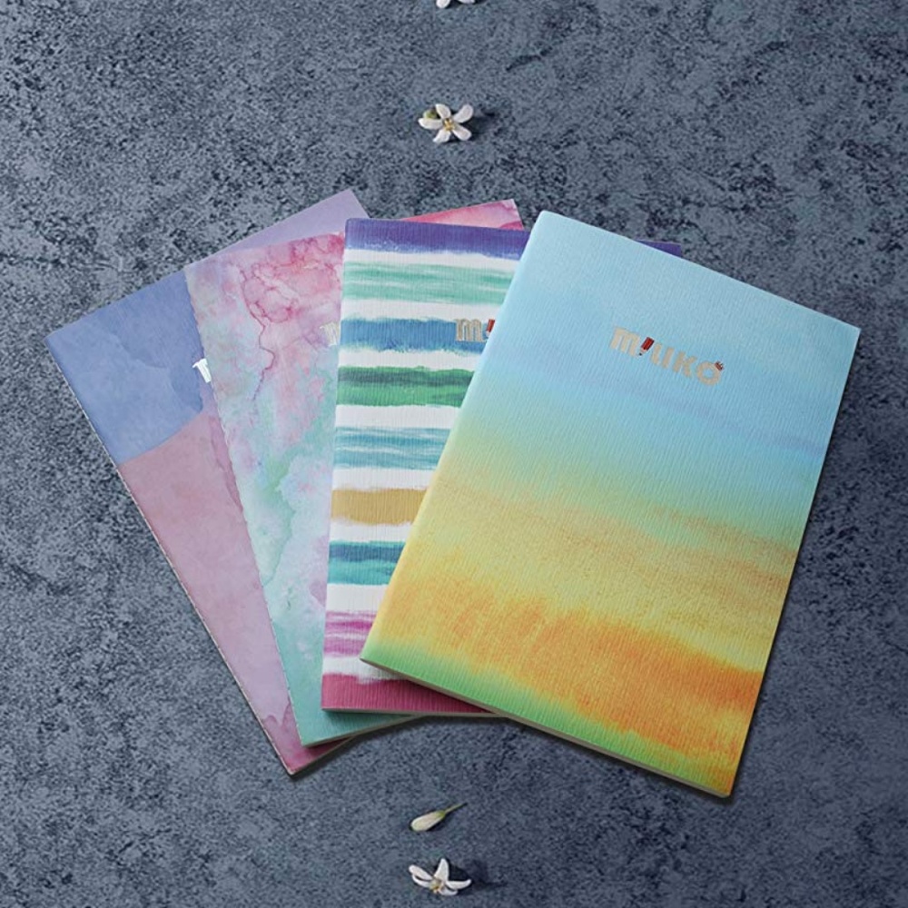 A5 WATERCOLOR SERIES SOFTCOVER 8 NOTEBOOKS